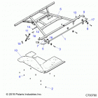 RANGER 1000 CREW FULLSIZE PS FO (R20T6U99AM) Body, box, mounting - r20t6u99am (c700760)