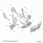 RANGER 1000 CREW FULLSIZE PS FO (R20T6U99AM) Body, floor and rocker - r20t6u99am (c700707-2)