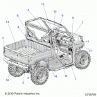 RANGER 1000 CREW FULLSIZE PS FO (R20T6U99AM/AS/BM/BS) Body, decals - r20t6u99am  /  as  /  bm  /  bs (c700709)