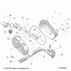RANGER 1000 CREW FULLSIZE PS FO (R20T6U99AM/AS/BM/BS) Drive train, clutch cover and ducting - r20t6u99am  /  a...