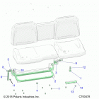 RANGER 1000 CREW NSTR FACTORY CHOICE 49S & 50S (R20RSU99/A/B) Body, seat asm. rear frame - r20rsu99  /  a  /  b (c7004...