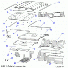 RANGER 1000 CREW NSTR FACTORY CHOICE 49S & 50S (R20RSU99/A/B) Opt, roof, prep, rear close off, cover, hood liner, floo...