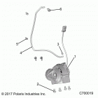 RANGER 1000 CREW PS NSTR RC (R20RSW99AA/AP/AX/A9) Drive train, front gearcase mounting - r20rsw99aa  /  ap...