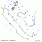 RANGER 1000 CREW WINTER PREP FACTORY CHOICE 49S & 50S (R20RSR99A/B) Body, heater routing - r20rsr99a  /  b (700854)