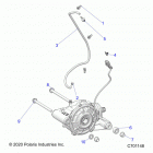 RANGER 1000 EPS HD, EVAP (R21RRH99AC/BC) Drive train, front gearcase mounting - r21rrh99ac  /  bc...