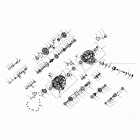RANGER 1000 EPS HD, EVAP (R21RRH99AC/BC) Drive train, main gearcase internals - r21rrh99ac  /  bc...