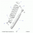 RANGER 1000 EPS HD, EVAP (R21RRH99AC/BC) Suspension, front shock mounting - r21rrh99ac  /  bc (c7...