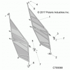RANGER 1000 FULLSIZE PS FO (R20TAU99AS/AM/AZ) Body, side nets - r20tau99as  /  am  /  az (c700068)