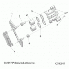 RANGER 1000 FULLSIZE PS FO (R20TAU99AS/AM/AZ) Brakes, front caliper - r20tau99as  /  am  /  az (c70001...