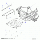 RANGER 1000 FULLSIZE PS FO (R20TAU99AS/AM/AZ) Chassis, main frame - r20tau99as  /  am  /  az (c700591)
