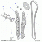 RANGER 1000 FULLSIZE PS FO (R20TAU99AS/AM/AZ) Engine, cam chain and tensioner - r20tau99as  /  am  /  ...