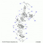 RANGER 1000 FULLSIZE PS FO (R20TAU99AS/AM/AZ) Engine, crankcase and crankshaft - r20tau99as  /  am  / ...