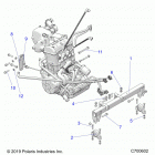RANGER 1000 FULLSIZE PS FO (R20TAU99AS/AM/AZ) Engine, mounting - r20tau99as  /  am  /  az (c700602)