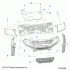 RANGER 1000 FULLSIZE PS FO (R20TAU99AS/AM/AZ/BS/BM/BZ) Body, hood and front facia - r20tau99as  /  am  /  az  /...