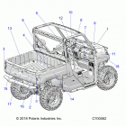 RANGER 1000 PS (R20RRE99A9) Body, decals - r20rre99a9 (c700062)