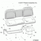 RANGER 1000 PS (R20RRE99A9) Body, seat asm. - r19rre99a1  /  b1 (c700081)
