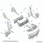 RANGER 1000 PS CREW FS (R20T6A99A1/B1/E99A9/AM/AS/B9/BM/BS) Body, floor and rocker - r20t6a99a1  /  b1  /  e99a9  / ...