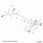 RANGER 1000 PS CREW FS (R20T6A99A1/B1/E99A9/AM/AS/B9/BM/BS) Brakes, brake lines and master cylinder - r20t6a99a1  / ...