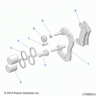 RANGER 1000 PS CREW FS (R20T6A99A1/B1/E99A9/AM/AS/B9/BM/BS) Brakes, rear caliper - r20t6a99a1  /  b1  /  e99a9  /  a...
