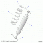 RANGER 1000 PS TX (R20RRF99AV/BV) Suspension, rear shock mounting - r20rrf99av  /  bv (c70...