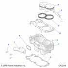 RANGER 1000XP  CREW NSTR UL Engine, cylinder and piston - r20rsy99a9  /  aa  /  ap  ...