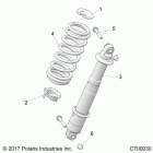 RANGER 1000XP  CREW NSTR UL Suspension, rear shock mounting - r20rsy99a9  /  aa  /  ...