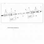 RANGER 1000XP CREW FACTORY CHOICE 49S & 50S (R20RSE99/A/B) Drive train, rear half shaft - r20rse99  /  a  /  b (702...