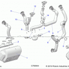 RANGER 1000XP CREW FACTORY CHOICE 49S & 50S (R20RSE99/A/B) Opt, dash, heater ducting - r20rse99  /  a  /  b (702844...