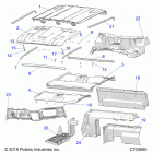 RANGER 1000XP CREW FACTORY CHOICE 49S & 50S (R20RSE99/A/B) Opt, roof, prem prep audio, close off panels, cover, das...