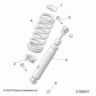 RANGER 1000XP CREW FACTORY CHOICE 49S & 50S (R20RSE99/A/B) Suspension, front shock mounting - r20rse99  /  a  /  b ...