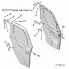 RANGER 1000XP CREW NSTR UL AUD (R20RSZ99A9/AA/AP/AX/B9/BA/BP/BX) Body, door, full, mounting - r20rsz99a9  /  aa  /  ap  /...