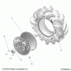 RANGER 1000XP CREW PS MUD Wheels, rear - r20rsm99al (c700249-4)