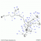 RANGER 1000XP EPS EU/TR/ZUG (R20RRE99F1/F9/FK/S99C1/C9/CK/S99F1/F9/FK/P99CF/FF) Brakes, brake lines and master cylinder - r20rrp99cf  / ...