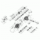 RANGER 1000XP EPS EU/TR/ZUG (R20RRE99F1/F9/FK/S99C1/C9/CK/S99F1/F9/FK/P99CF/FF) Drive train, main gearcase internals - r20rre99f1  /  f9...