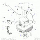 RANGER 1000XP EPS EU/TR/ZUG (R20RRE99J1) Body, fuel tank - r20rre99j1 (c700870)
