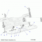 RANGER 1000XP EPS EU/TR/ZUG (R20RRE99J1) Body, seat belt and mounting - r20rre99j1 (c700332)