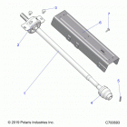 RANGER 1000XP FACTORY CHOICE 49S & 50S (R20RRE99/A/B) Drive train, front prop shaft - r20rre99  /  a  /  b (c7...