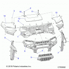 RANGER 1000XP FACTORY CHOICE 49S & 50S (R20RRE99A/B) Body, hood and front facia - r20rre99a  /  b (c700692)