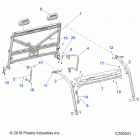 RANGER 1000XP FACTORY CHOICE 49S & 50S (R20RRE99A/B) Chassis, cab frame - r20rre99a  /  b (c700441)