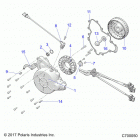 RANGER 1000XP FACTORY CHOICE 49S & 50S (R20RRE99A/B) Engine, stator and flywheel - r20rre99a  /  b (c700050)