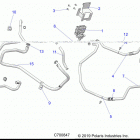 RANGER 1000XP FACTORY CHOICE 49S & 50S (R20RRE99A/B) Opt, dash, heater routing - r20rre99a  /  b (700847)