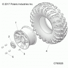 RANGER 1000XP FACTORY CHOICE 49S & 50S (R20RRE99A/B) Opt, rg, black, aluminum front wheels - r20rre99a  /  b ...