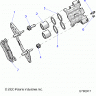 RANGER 1000XP PR NSTR (R20RRX99A9/AA/AF/AP/AX/B9/BA/BF/BP/BX) Brakes, front caliper - r20rrx99a9  /  aa  /  af  /  ap ...