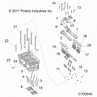 RANGER 1000XP PR NSTR (R20RRX99A9/AA/AF/AP/AX/B9/BA/BF/BP/BX) Engine, cylinder head and valves - r20rrx99a9  /  aa  / ...