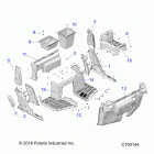 RANGER 1000XP PS CREW (R20RSE99A9) Body, front  floor and rockers - r20rse99a9 (c700144)