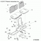 RANGER 1000XP PS CREW (R20RSE99A9) Body, seat asm. and slider - r20rse99a9 (c700069)