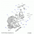 RANGER 1000XP PS CREW FS (R20T6A99A1/E99A9/AM) Engine, air intake manifold - r20t6a99a1  /  e99a9  /  a...