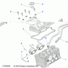 RANGER 1000XP PS CREW FS (R20T6A99A1/E99A9/AM) Engine, throttle body and valve cover - r20t6a99a1  /  e...