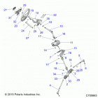 RANGER 1000XP PS CREW NSTR Steering, steering asm. - r20rsu99aa  /  ax  /  a9  /  a...