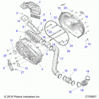 RANGER 1000XP PS CREW NSTR (R20RSU99AA/AX/A9/AP) Drive train, clutch cover and ducting - r20rsu99aa  /  a...